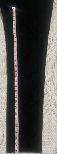 Vince Camuto Black Women's Pants Size 4 Cotton 51323 Side Zip Mid Rise Pockets - Picture 3 of 11
