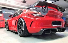 GT3RS Style Partial Carbon Fiber GT Wing Spoiler for 987 Porsche Cayman 06-12