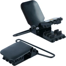 MELOTOUGH 2 inch Suspender Clip Black Plated Heavy Duty Suspender Clip with Plas