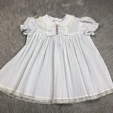 Vintage Baby Girls Polka Dot Ruffle Pleated Accordion Dress
