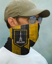 SUN GAITER Mask Bandana UPF 50+ UV Protecter Baltimore Maryland Flag Face Neck