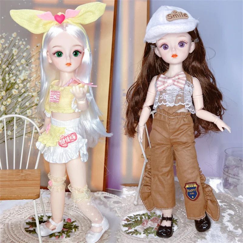 BJD Dolls and Clothes Movable Joints 30cm 1/6 3D Doll Girl DIY