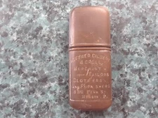 VTG READING PA HEFFNER GILBERT+CROLL ADV MATCHSAFE VESTA MERCHANT STORE