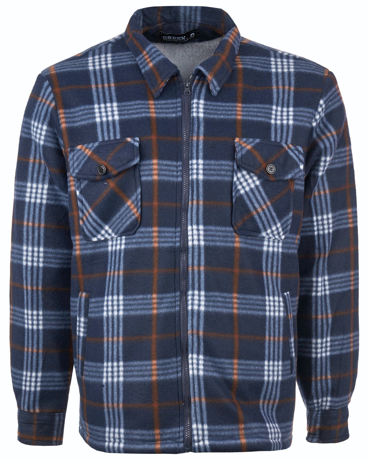 Men's Lumberjack Padded Quilted Check Warm Winter Work Shirt/Jacket