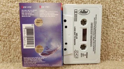 Vintage 1985 Cassette Tape Helix Long Way To Heaven Capitol Records b - Picture 2 of 5