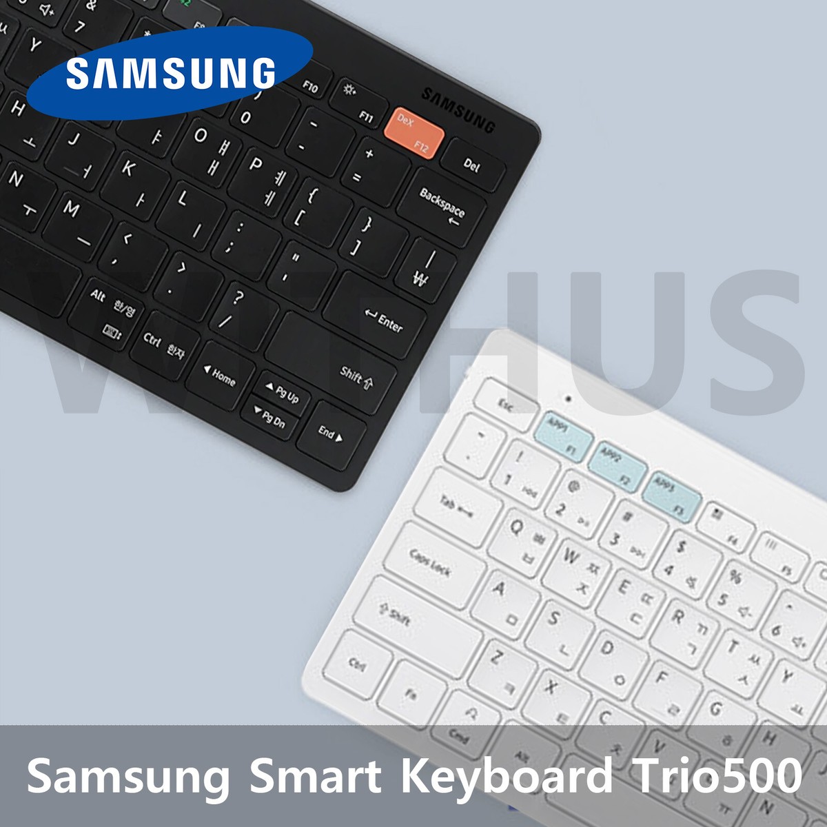 Samsung スマートキーボード　Trio 500　白 Smart Keyboard Trio 500, White Mobile Accessories - EJ