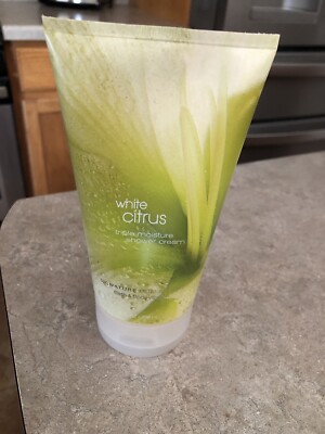 Bath & Body Works White Citrus Triple Moisture Shower Cream 8 oz NEW!