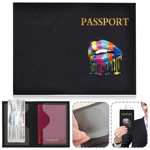 Porta pasaporte protector cubierta billetera cuero PU viaje europeo en Reino Unido - Imagen 17 de 28