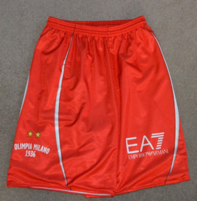 Olimpia Milano Basketball Emporio Armani EA7 Practice Shorts Medium Italy