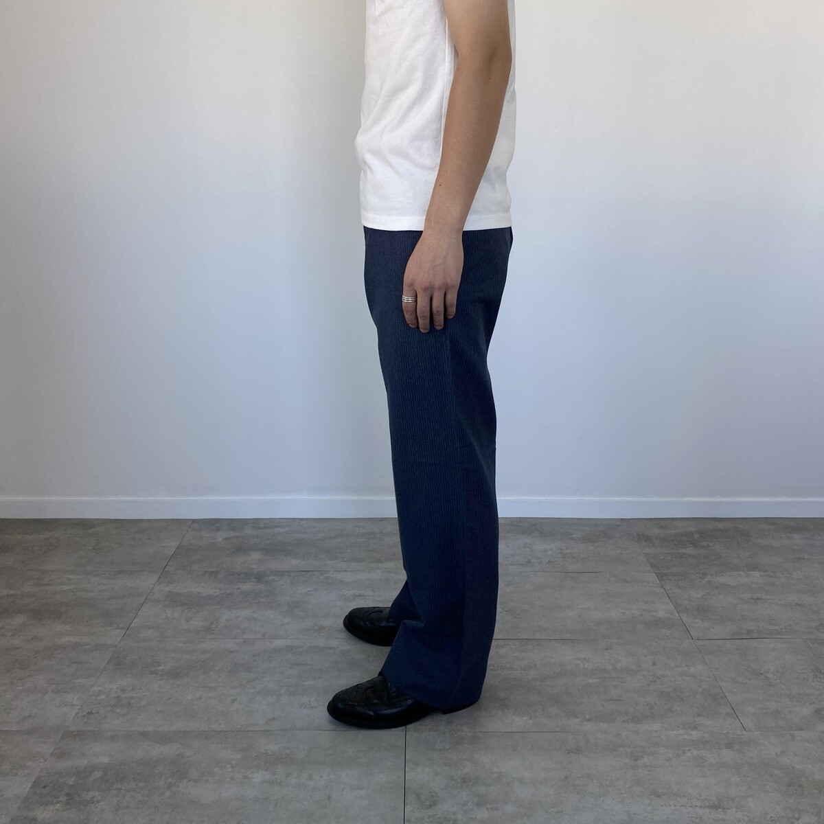 60s-70'S Stripe Pattern Slacks Pants Men's W36 Vintage