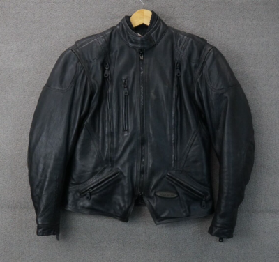 Harley Davidson FXRG Series 1 Black Leather Motorcycle Jacket