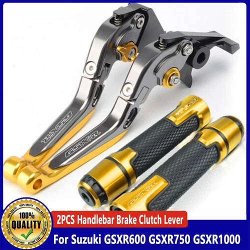 Adjustable Motorcycle Handlebar Brake Clutch Lever For Suzuki GSXR600 GSXR750 - Imagen 6 de 12