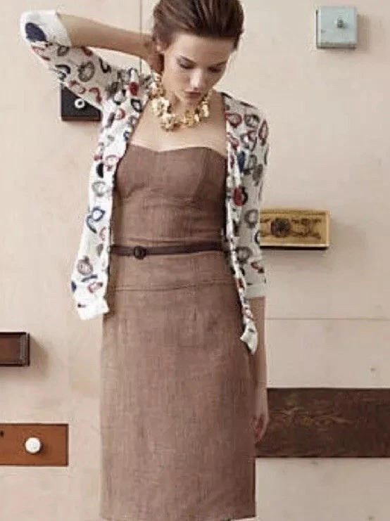 Cardigã Anthropologie Campo Flor Carrapato Relógio Botão M RARO Excelente - Imagem 3 de 4