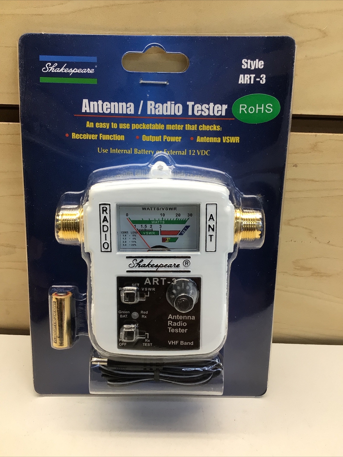 Shakespeare ART3 Antenna/Radio Tester RoHS Pocketable Meter VHF Band