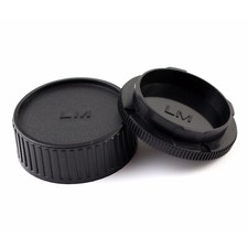Body Cover + Lens Rear Cap Set for Leica M LM Mount Camera and Lens M10 M8
