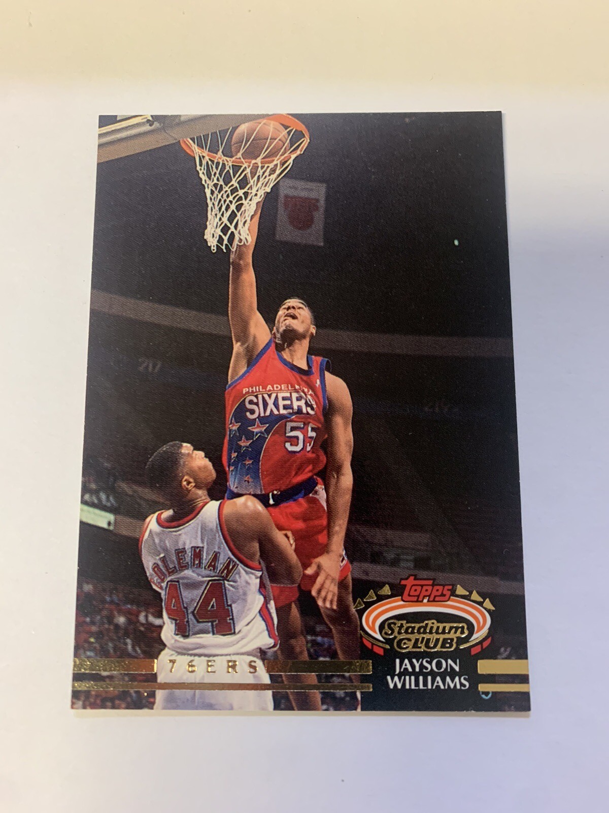 1992 Topps Stadium Club Jayson Williams Philadelphia 76ers