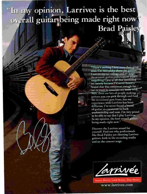 POT5 BILD/WERBUNG 11X8 GROSSE GITARREN; BRAD PAISLEY