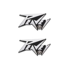 PEAVEY logo badge replacement piece Aluminum 26mm 1.02" X13mm 0.51"