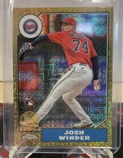 2022 Topps Update Josh Winder 1987 Chrome Silver Pack Gold Refractor RC /50 
