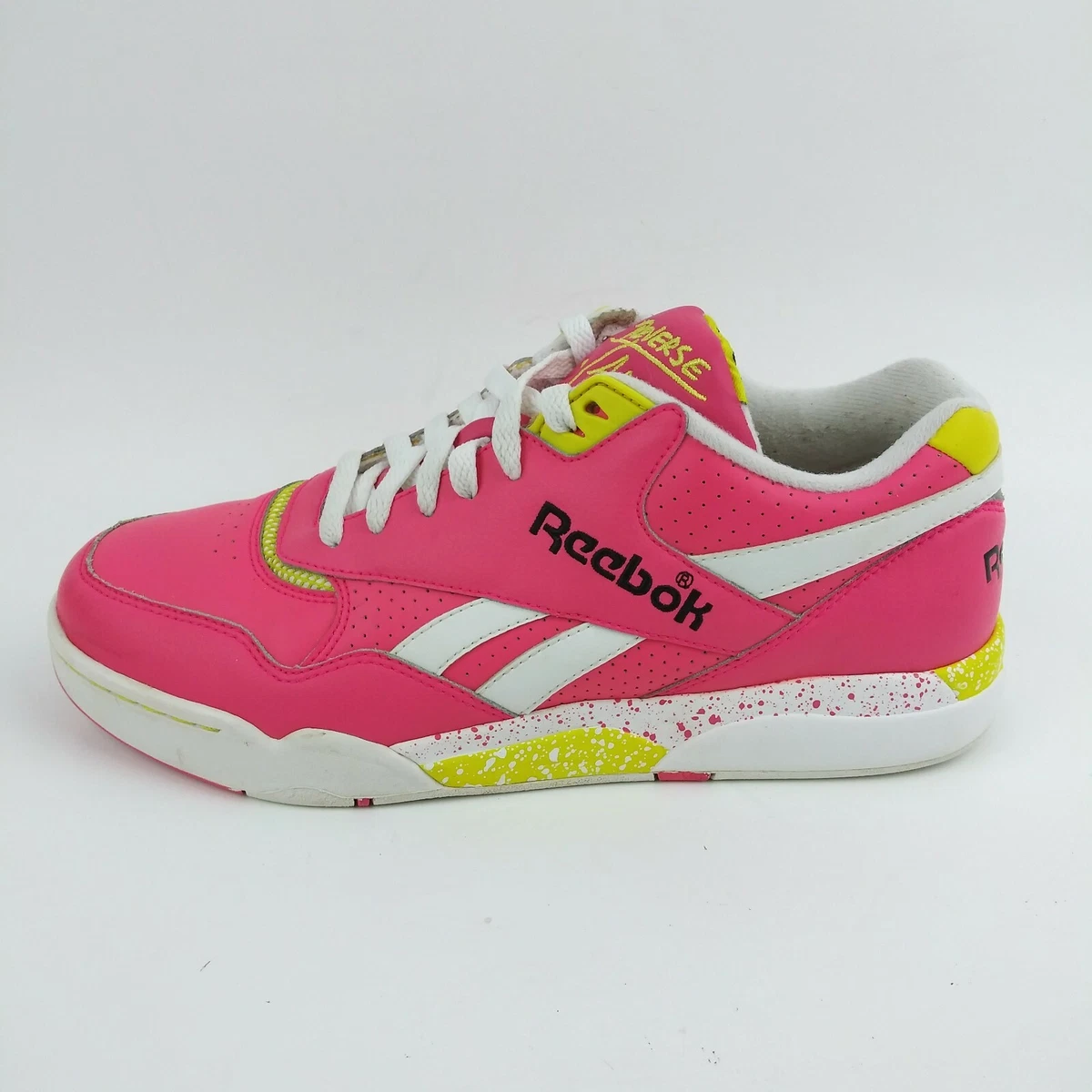 indad For pokker Kvadrant Reebok Reverse Jam Low Mens Athletic Sneaker Shoe Size 9.5 Hexalite Pink  Yellow | eBay