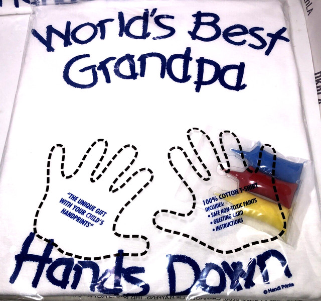 CafePress Best Grandpa Hands Down Dark T-Shirt