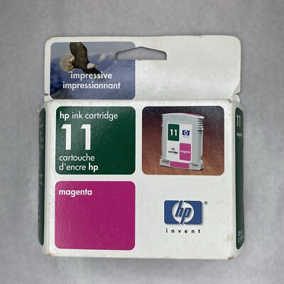 HP 11 Magenta Ink Cartridge C4837A Sealed Expired 1/2006 Designjet ...