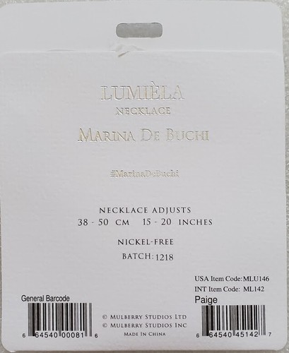 Lumiela "Paige" Personalized Necklace Nickel Free Gold Color NEW Inspirational - Picture 2 of 2