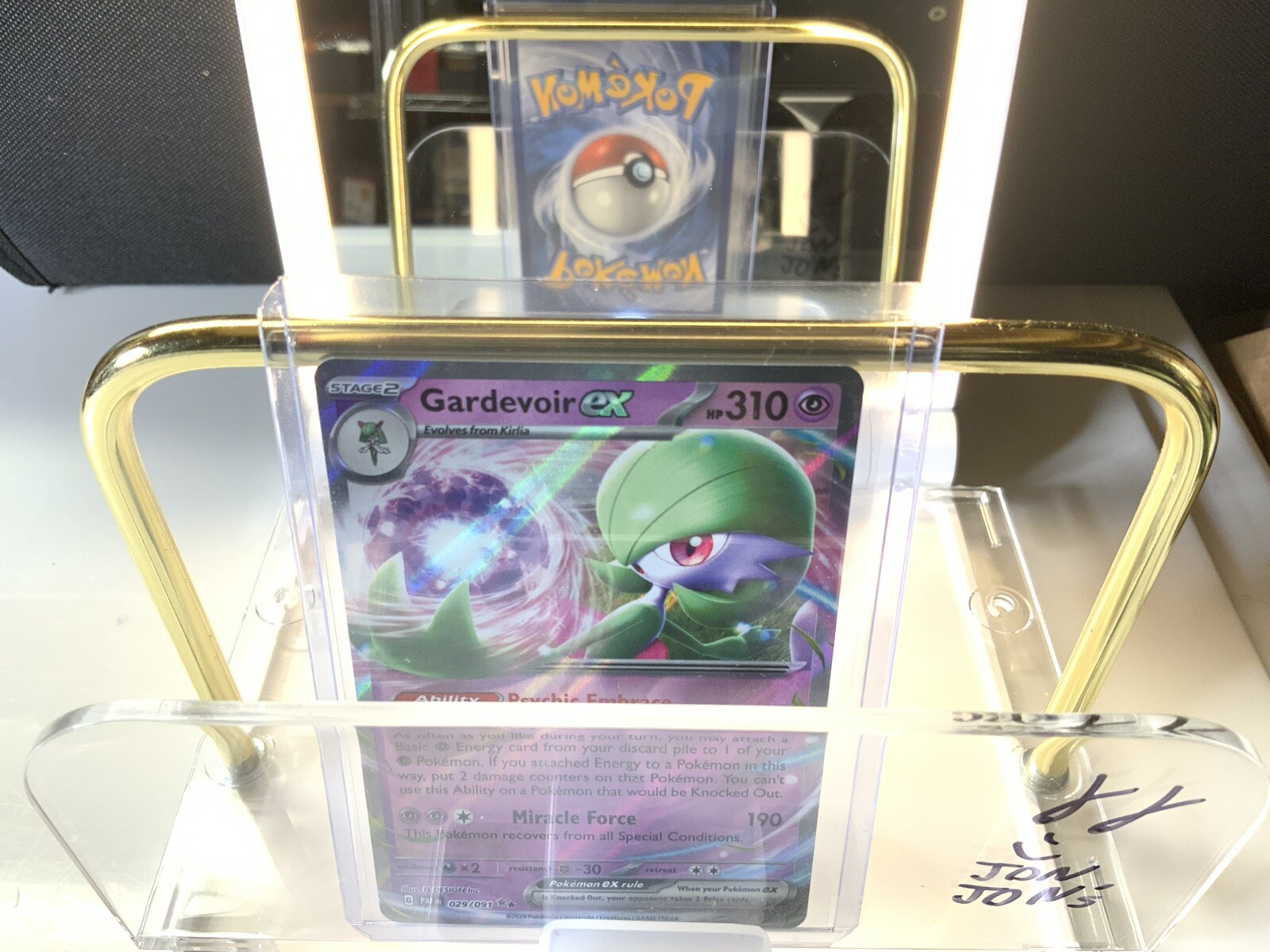 Pokemon - Gardevoir EX Ultra Double Rare Holo NM Foil - 29/91 Paldean Fates
