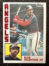 1984 Topps Ellis Valentine #236 California Angels (All-Star/Gold Glove)