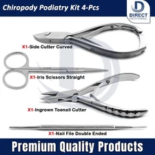 Manicure Pedicure Ingrown Toenail Cutter Foot Care Tools Podiatry Instruments