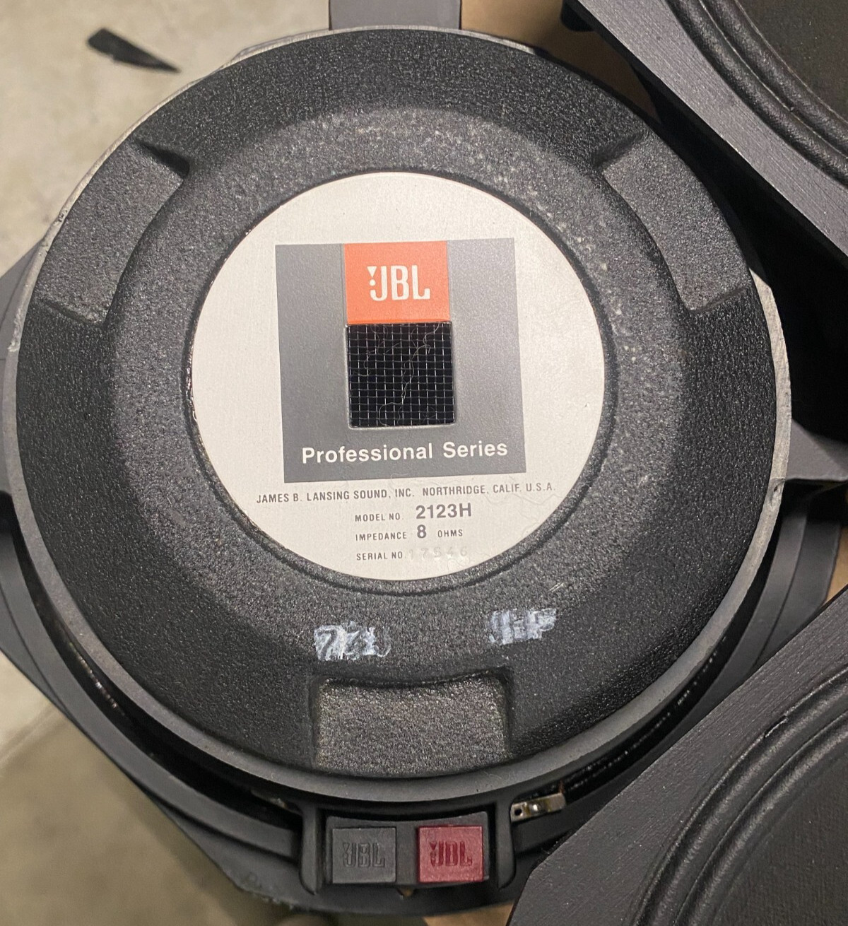 JBL 2123H 10" Midrange Transducer