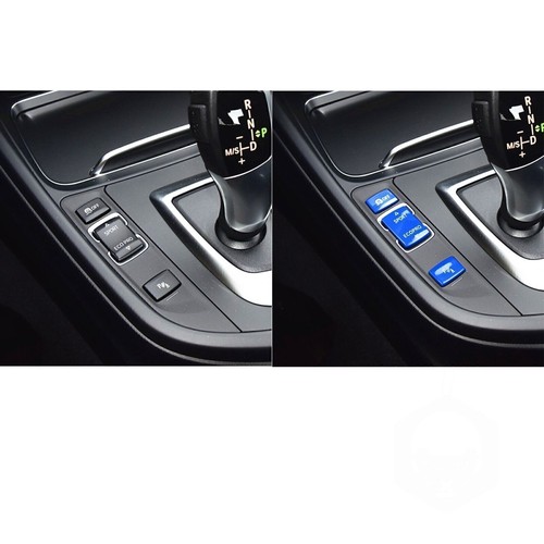 3pcs Blue Shift Gear Position Panel Button Cap For BMW 1 2 3 4 Series 2014-2018 - Picture 10 of 10