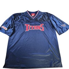 Tennesee Titans Blue Stitched Jersey Castrol NFL Promo One Size Fits All Sports