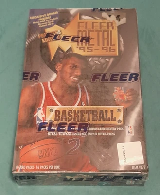 1995-96 Fleer Metal Series 1 NBA Basketball Box OVP NEU RARE🏀 - Bild 1 von 4