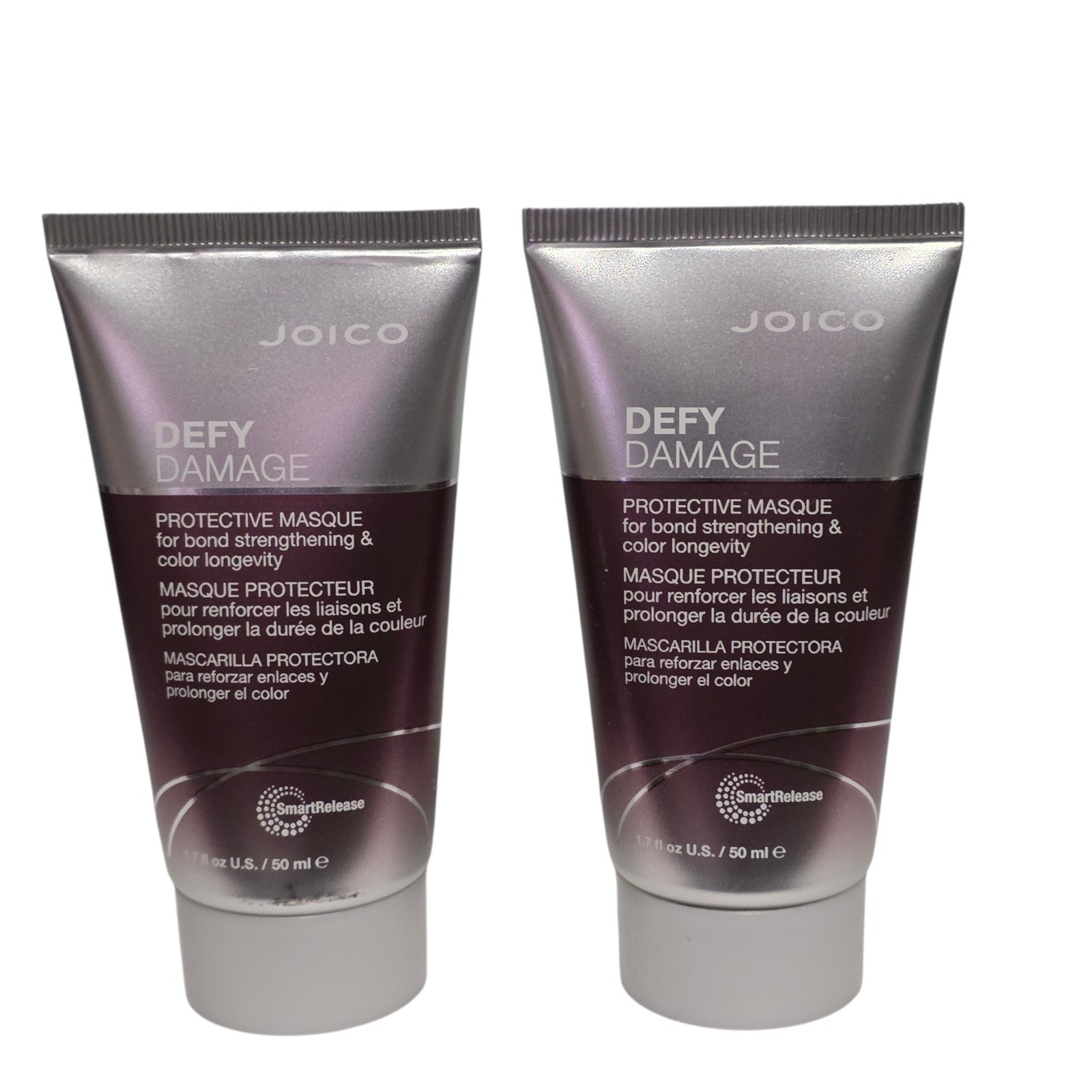2 x JOICO Defy Damage Protective Masque Hair Treatment Color Longevity 1.7 oz
