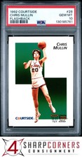 1992 COURTSIDE FLASHBACK #28 CHRIS MULLIN HOF POP 2 PSA 10