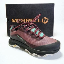 Merrell Women’s 6.5 Burlwood Burgundy Moab Speed Trail Running Shoes New NIB