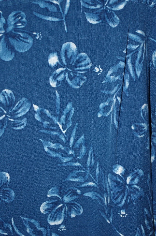 Camisa Byron Nelson Eleven Recta Hawaiana Manga Corta Seda XL Floral Foto 4 de 4