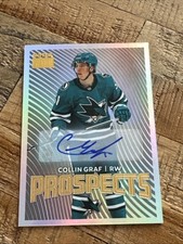2024-25 Skybox Metal Universe #PP-28 Collin Graf Autographed Prospects Card