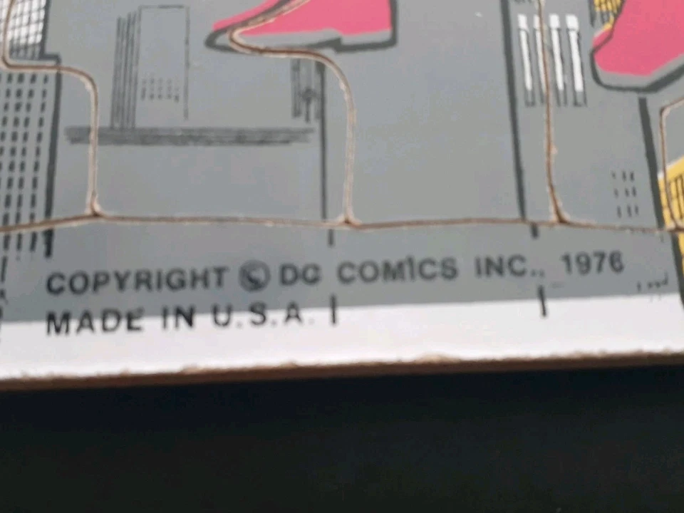Rompecabezas bandeja Superman 1976 Playskool vintage DC rompecabezas Foto 2 de 4