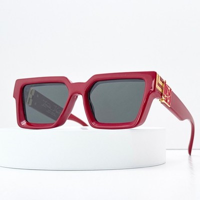 Louis Vuitton Z1165W 1.1 Millionaires Red Frame Black Lens Sunglasses