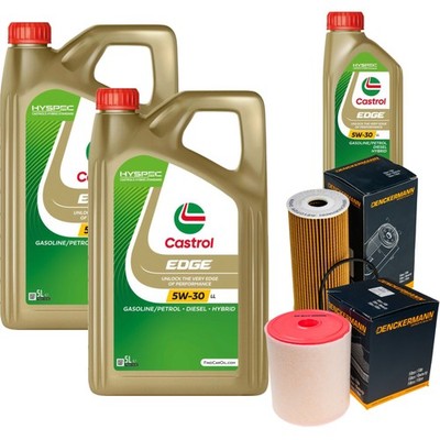 Inspektionspaket Castrol EDGE Titanium 5W-30 LL 11L für Audi A6 Avant S6
