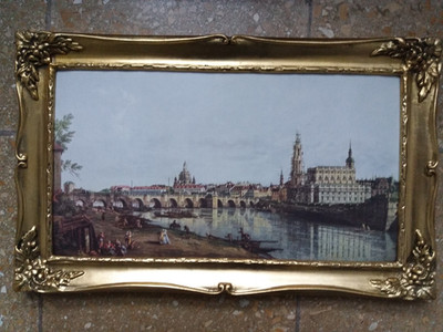 Kunstdruck Dresden ''Canalettoblick'' 48 x 30 cm