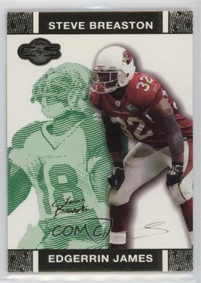 2007 Co-Signers Green Changing Faces Gold /249 Edgerrin James Rookie RC HOF y0i