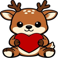 30 Custom Valentine Reindeer Personalized Address Labels