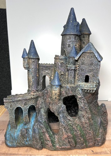 Medieval Castle Aquarium Ornament Large 15'' x 13.5'' x 8'' - Picture 4 of 6