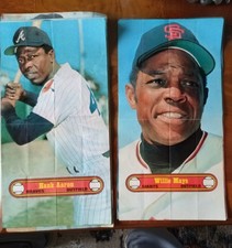 1972 Topps - Posters Lot Of 20 Roberto Clemente, Willie Mays, Hank Aaron ETC