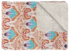 Taj Hotel Kantha Cotton Throw | Multi73 | 50"x70"