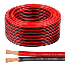 8 Gauge Wire 50 Feet, 8/2 AWG Pure Copper Wire, 8AWG 2 Conductors Red Black O...