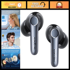 Adaptive Hybrid Noise Canceling Wireless Earbuds, 52H Playtime, Bluetooth 5.4, H